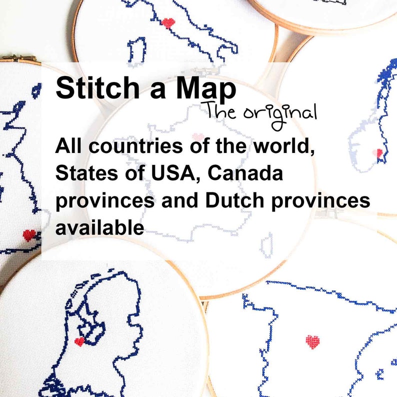 Suriname Map Cross Stitch Pattern DIY Surinam ornament pattern with Paramribo Surinam wedding gift cross stitch pattern Surinam friend image 2