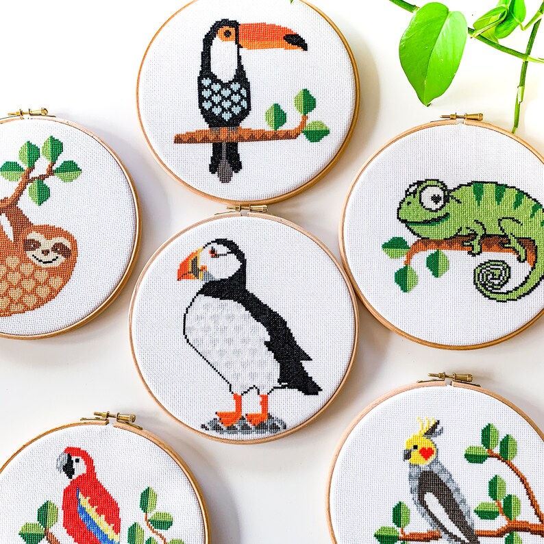 Puffin cross stitch pattern Puffin Cross Stitch pattern | Etsy