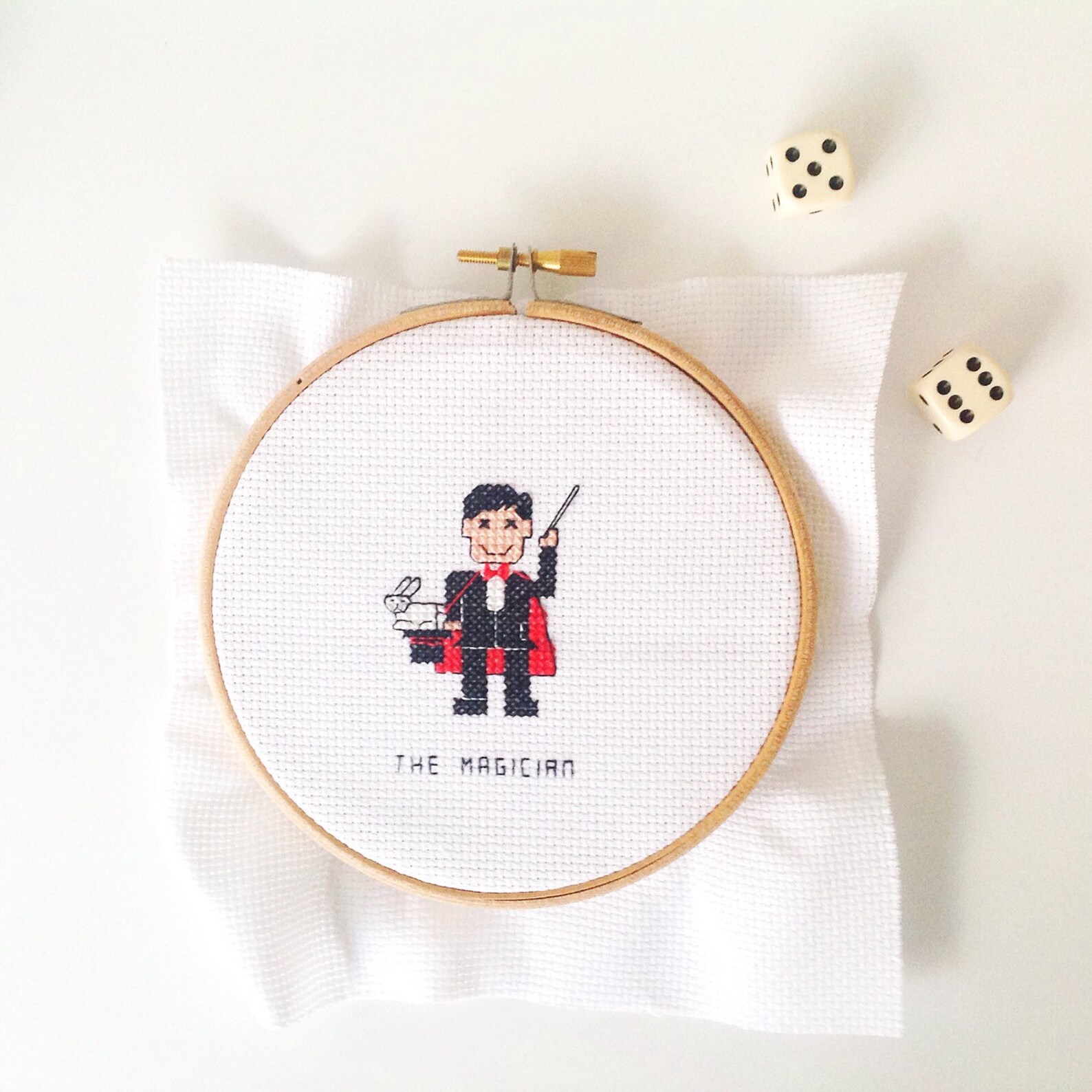 2 X Magician Cross Stitch Pattern. DIY Magician Decoration. - Etsy
