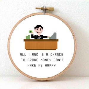 2 x Accountant banker Cross stitch pattern | Quote cross stitch pattern for beginners | Gift for banker cross stitch chart