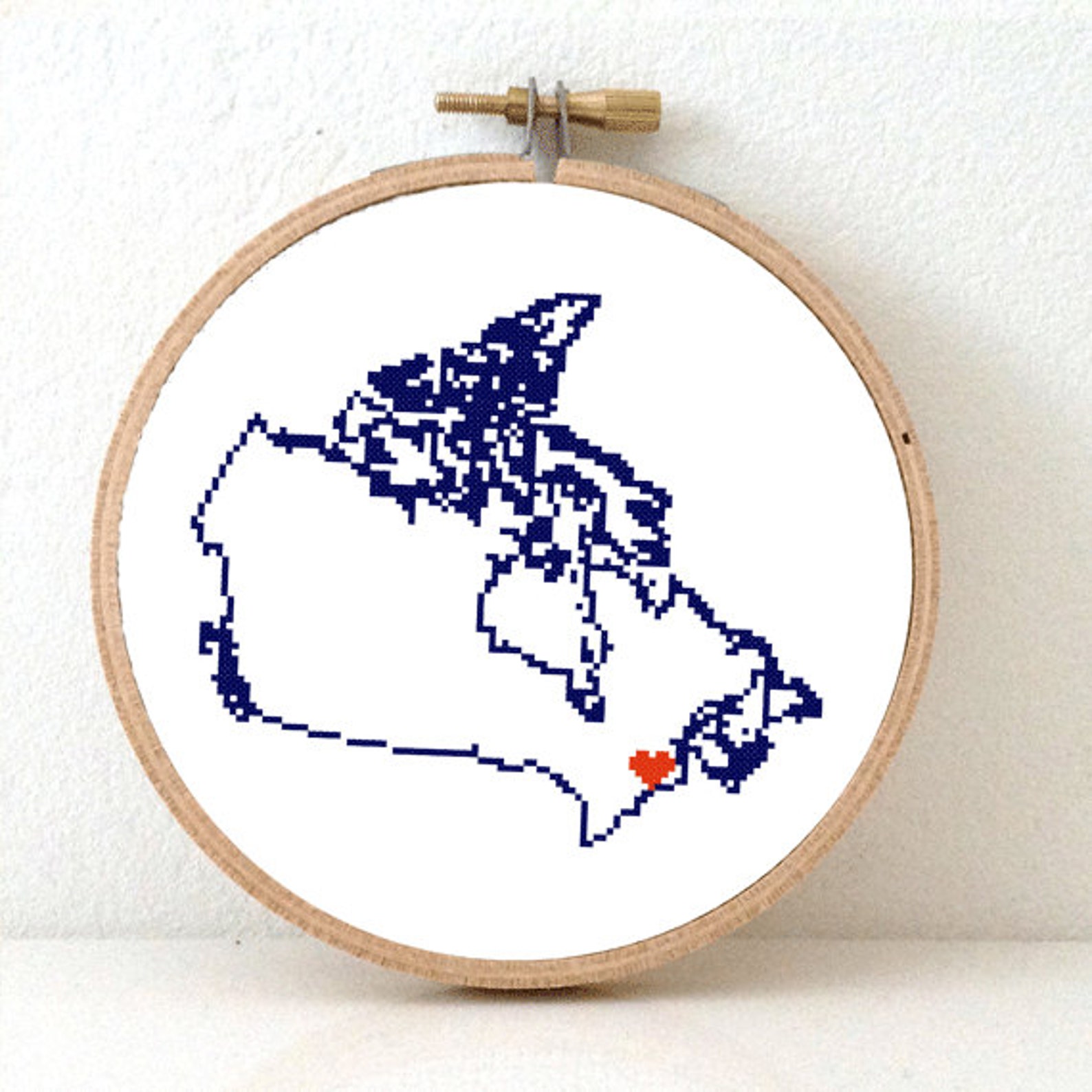 Canada Map Cross Stitch Pattern. Printeble Canada embroidery Etsy