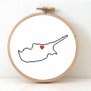 ZYPERN Karte Kreuzstichmuster. Stickmuster von zyprischen Nikosia. Türkische Kunst. Griechische Kunst