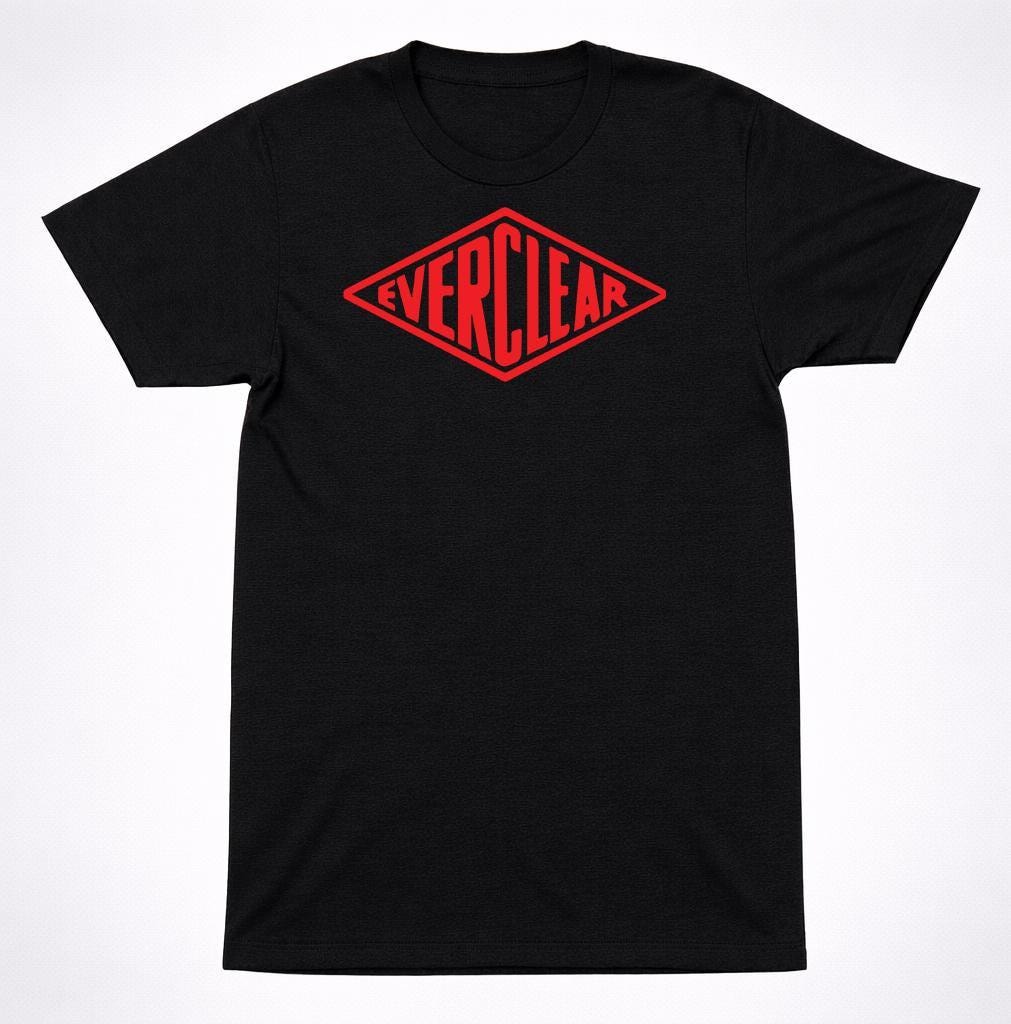 新品未使用 everclear バンドTシャツ ブラック Mサイズ Everclear Band Shirt - Etsy