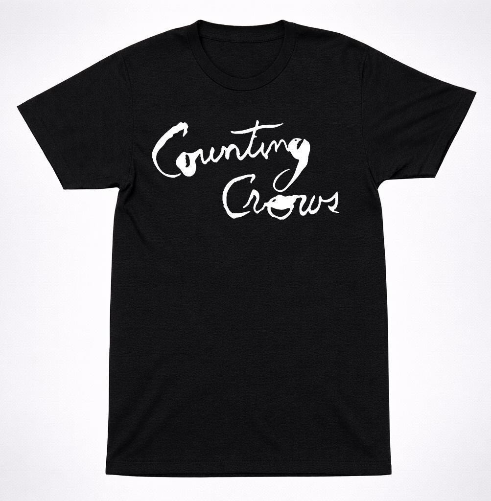 Counting Crows Tシャツ Anvil L Counting Crows Unisex-Adult Admat T