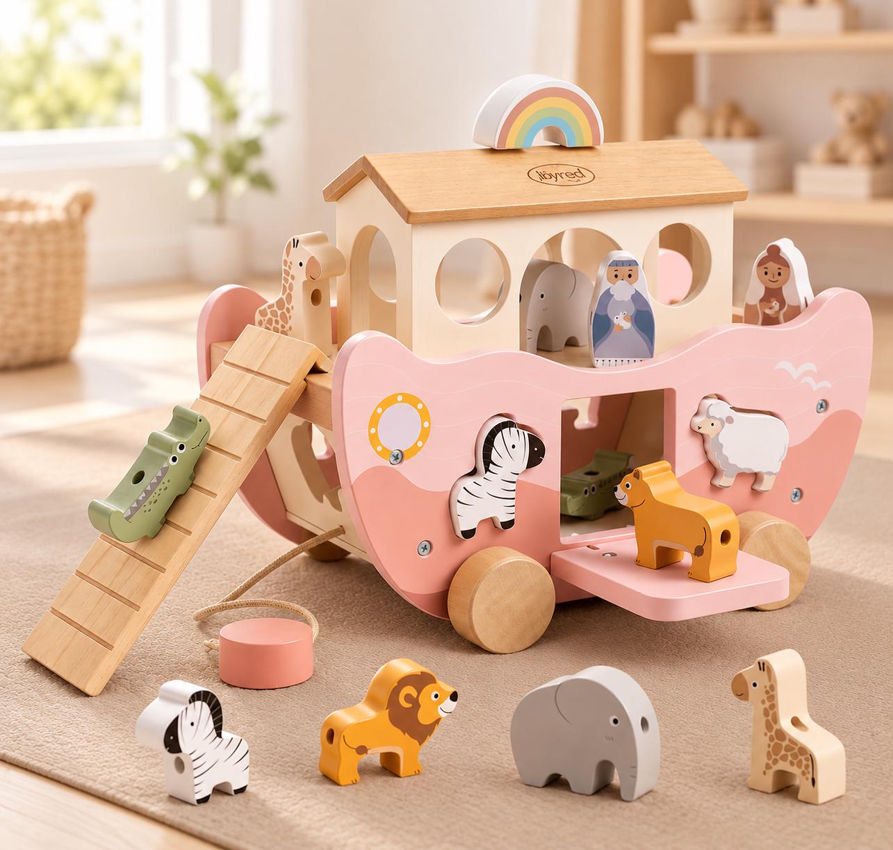 Noahs Ark Pull Toy - Etsy