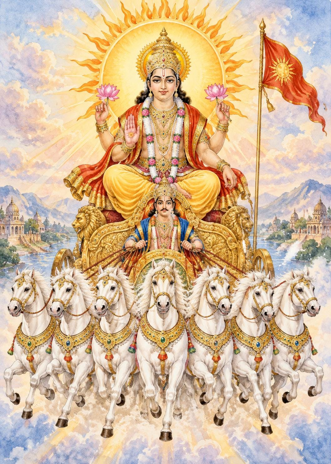 Surya the Sun God - Etsy