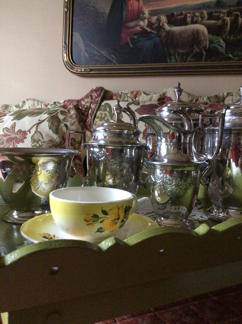 Antique Redfield and Rice New York 1800's Six Piece Etsy