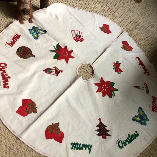 Applique Christmas Tree Skirt 