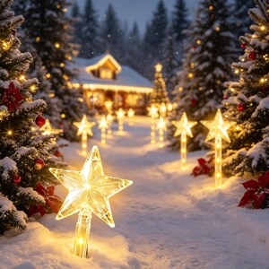 Solar sterrenlampjes, LED-prikkers in de vorm van een zuurstok, tuindecoratie, kerstcadeau.