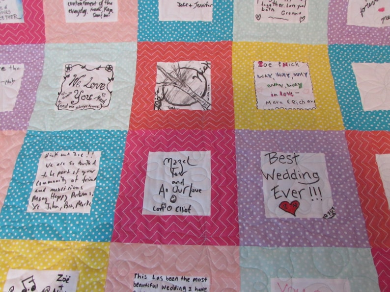 Guest Book Quilt for Baby Shower/signature Etsy