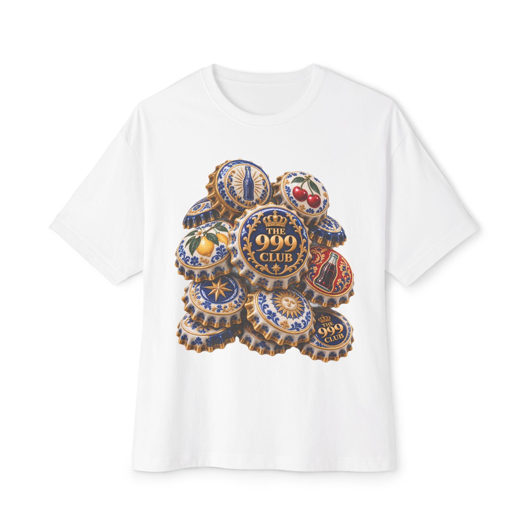 Bottle Cap Cluster tee | 999 Club bottle caps graphic