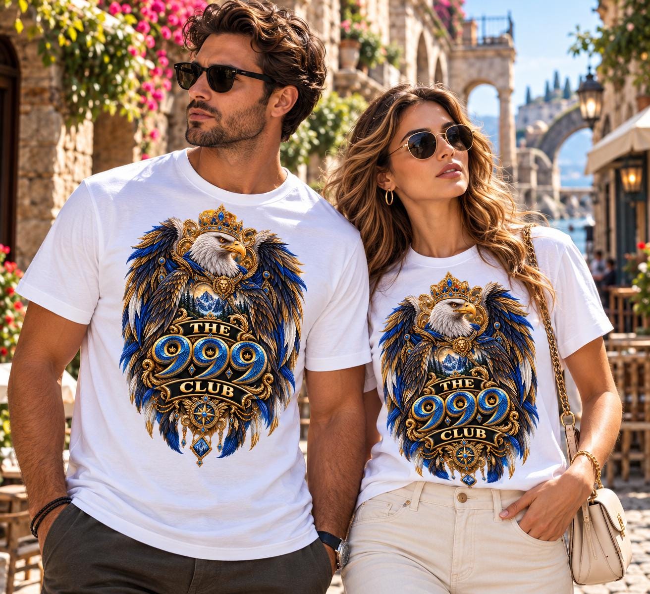 The 999 Club Eagle Crest Tee | Vintage Crowned Eagle Graphic