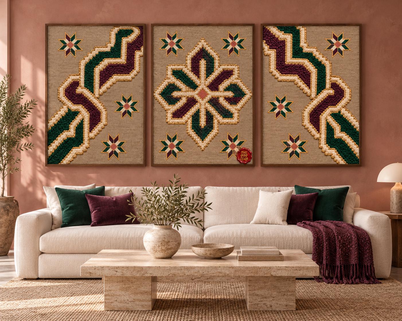 Vintage Rug Art Poster, Traditional Carpet Motif Wall Art, Woven Textile Inspired Print, Bohemian Home Decor, Elegant Living Room Gallery — THE 999 CLUB digital wall art