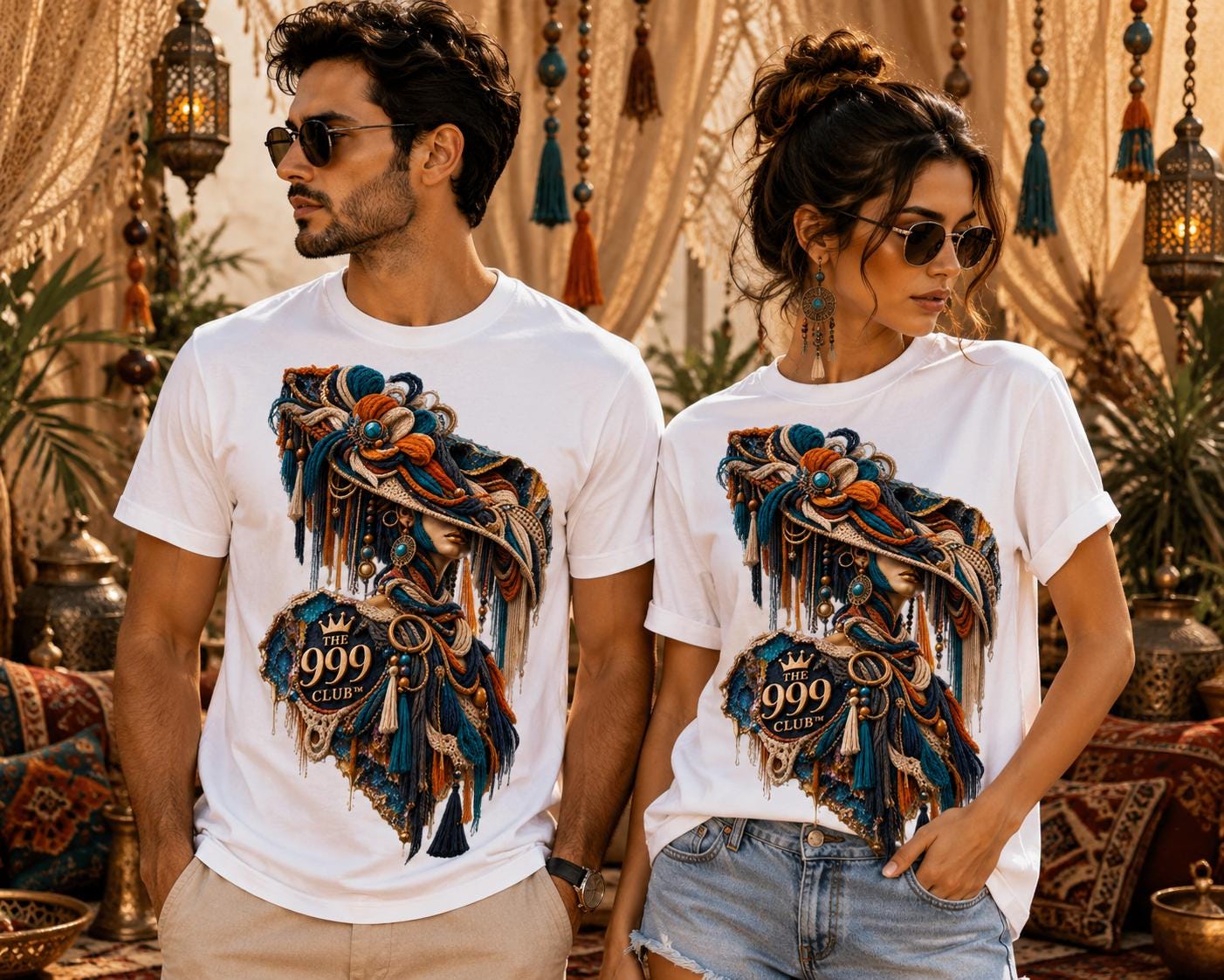 Avant Garde Graphic Tee, Surreal Art Print, Boxy Cotton Shirt (Unisex), Fashion Trend, Women Top