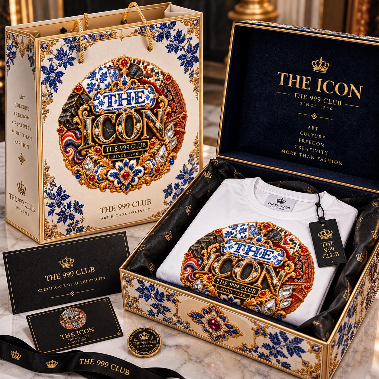 The 999 Club Icon T-Shirt – One-of-One Wearable Art (001/001)