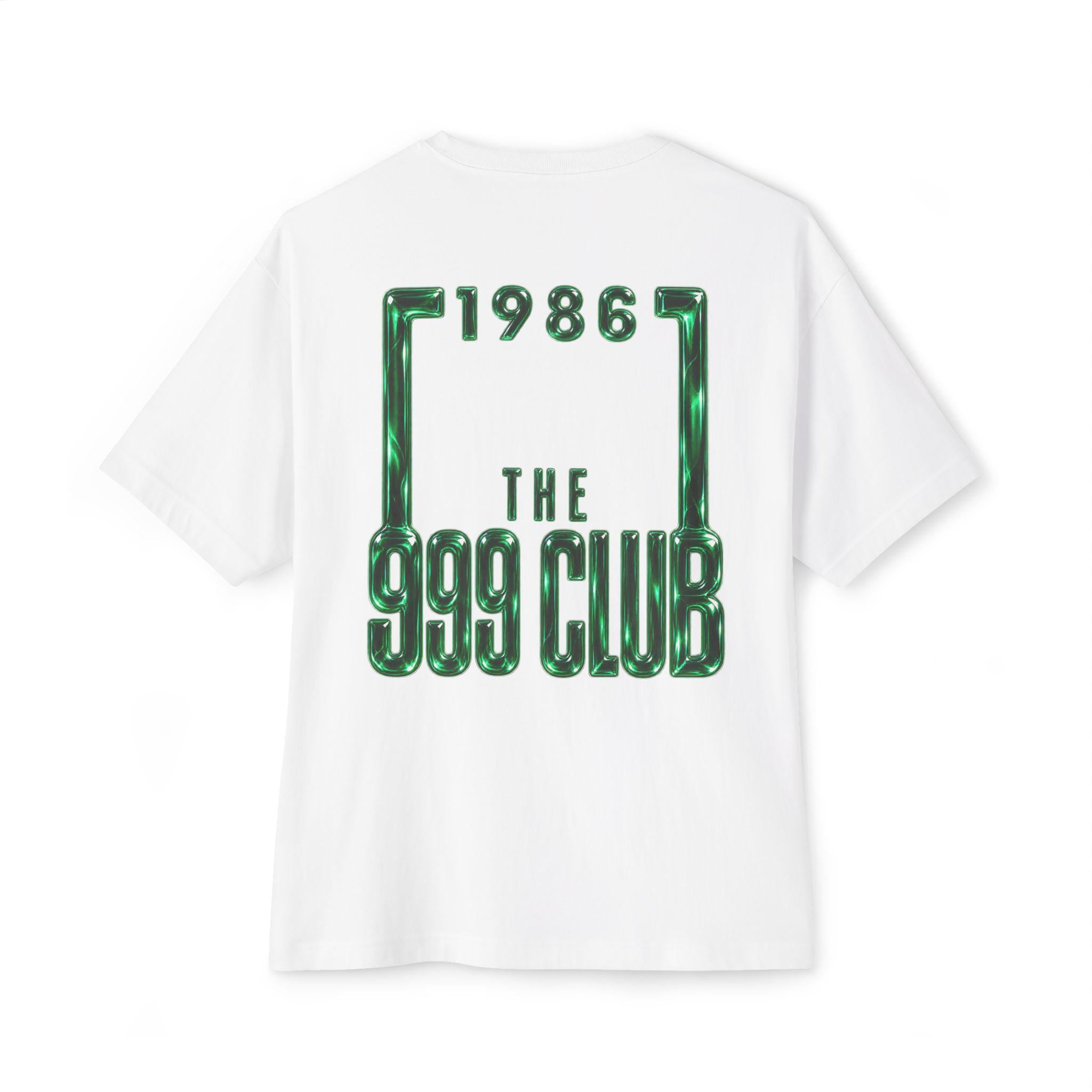 Blank White Tee Shirt | Oversized Boxy Tee — THE 999 CLUB wearable art