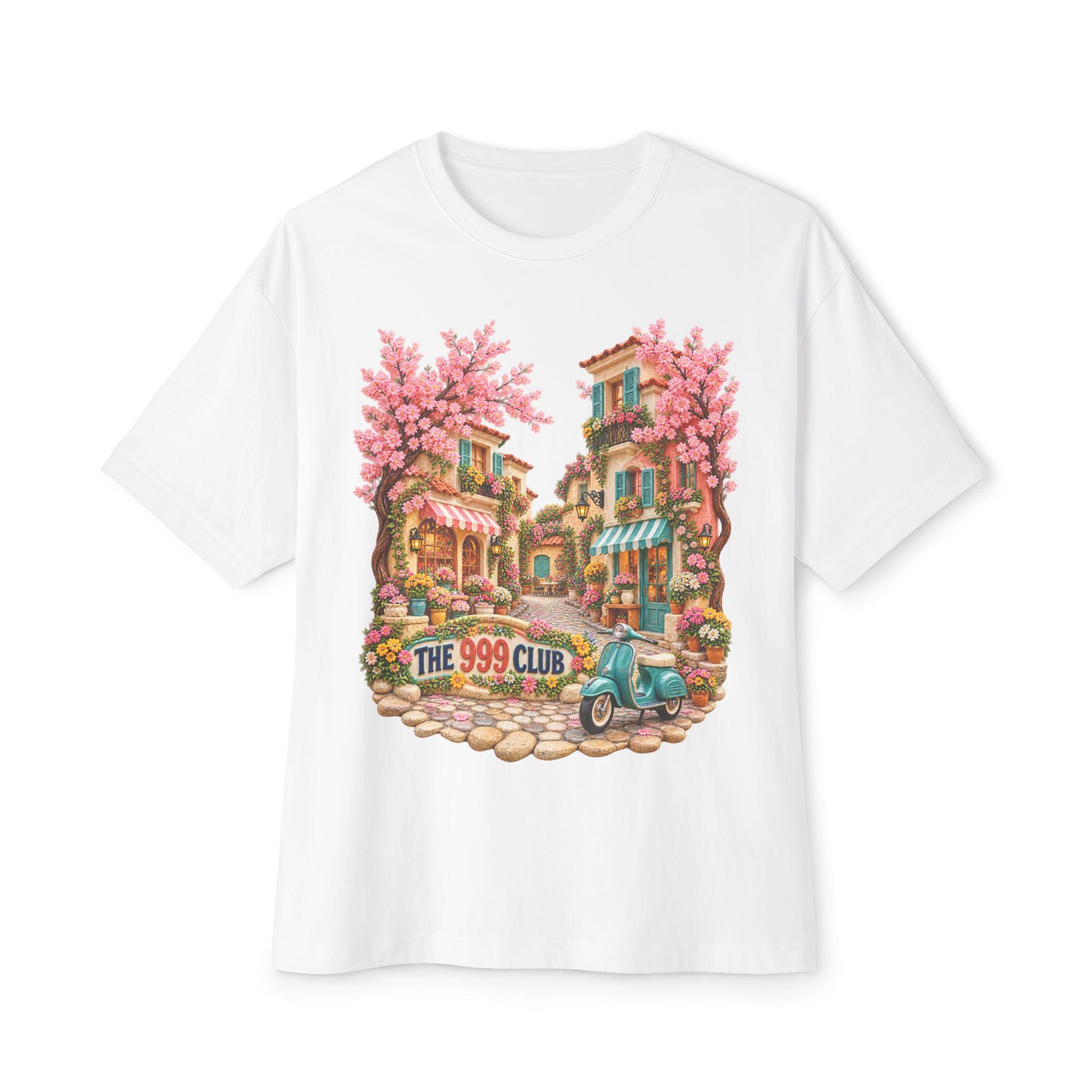 The 999 Club Colorful Street Scene T-Shirt — THE 999 CLUB wearable art