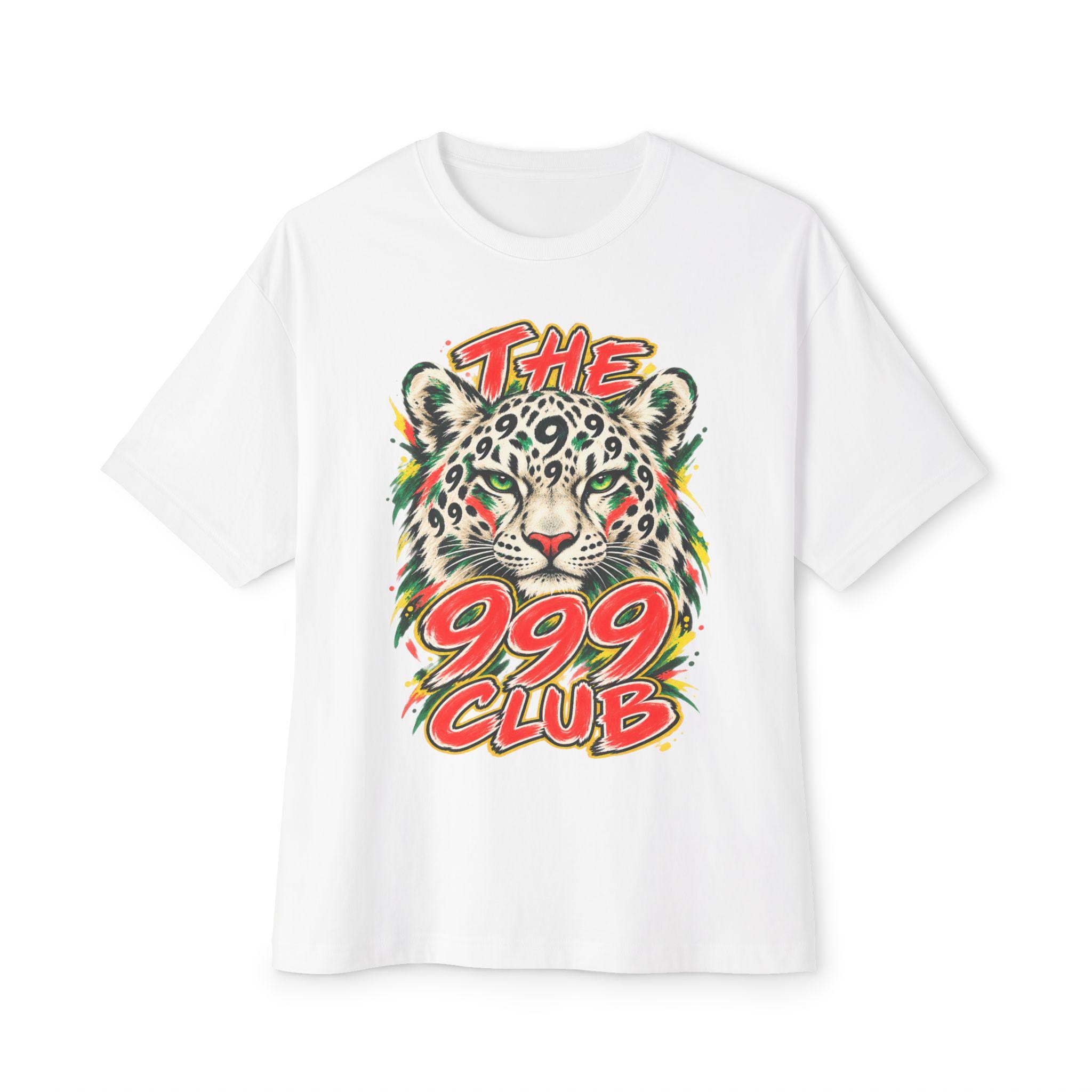 Leopard 999 Club Graphic T-Shirt — THE 999 CLUB wearable art