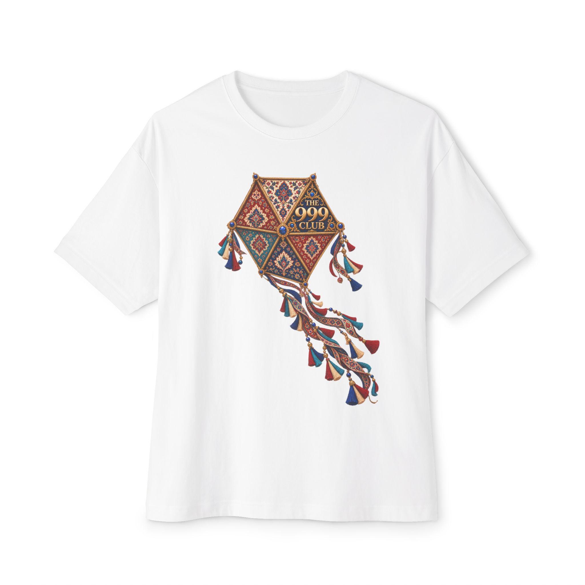 Kite with Tassels Tee | Boho Kilim Pattern Shirt
