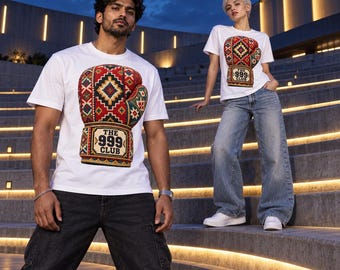 Tribal Pattern Boxing Glove Tee | Limited Edition Wearable Art (001/999)