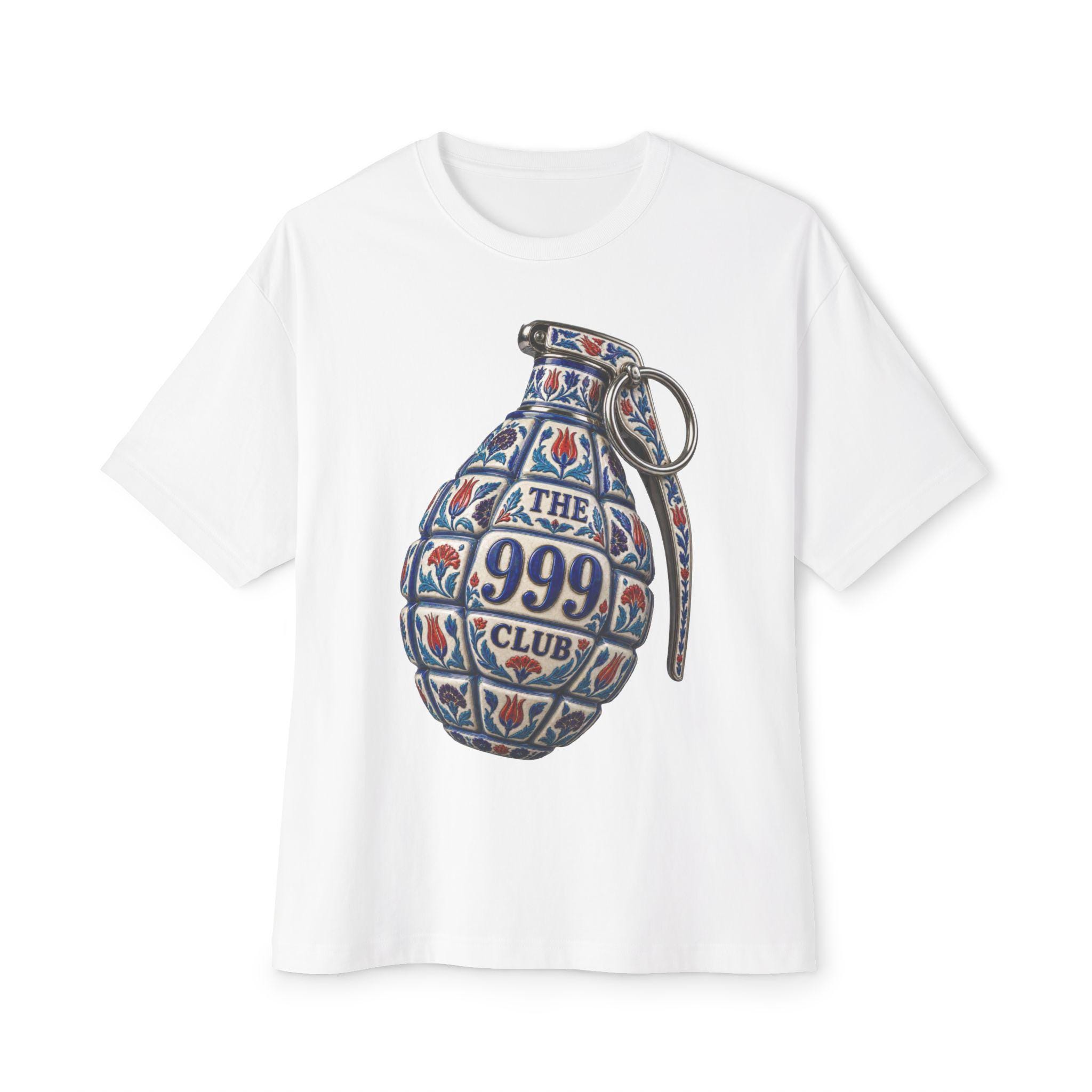 The 999 Club Grenade graphic tee | T-Shirt Wearable Art — THE 999 CLUB wearable art
