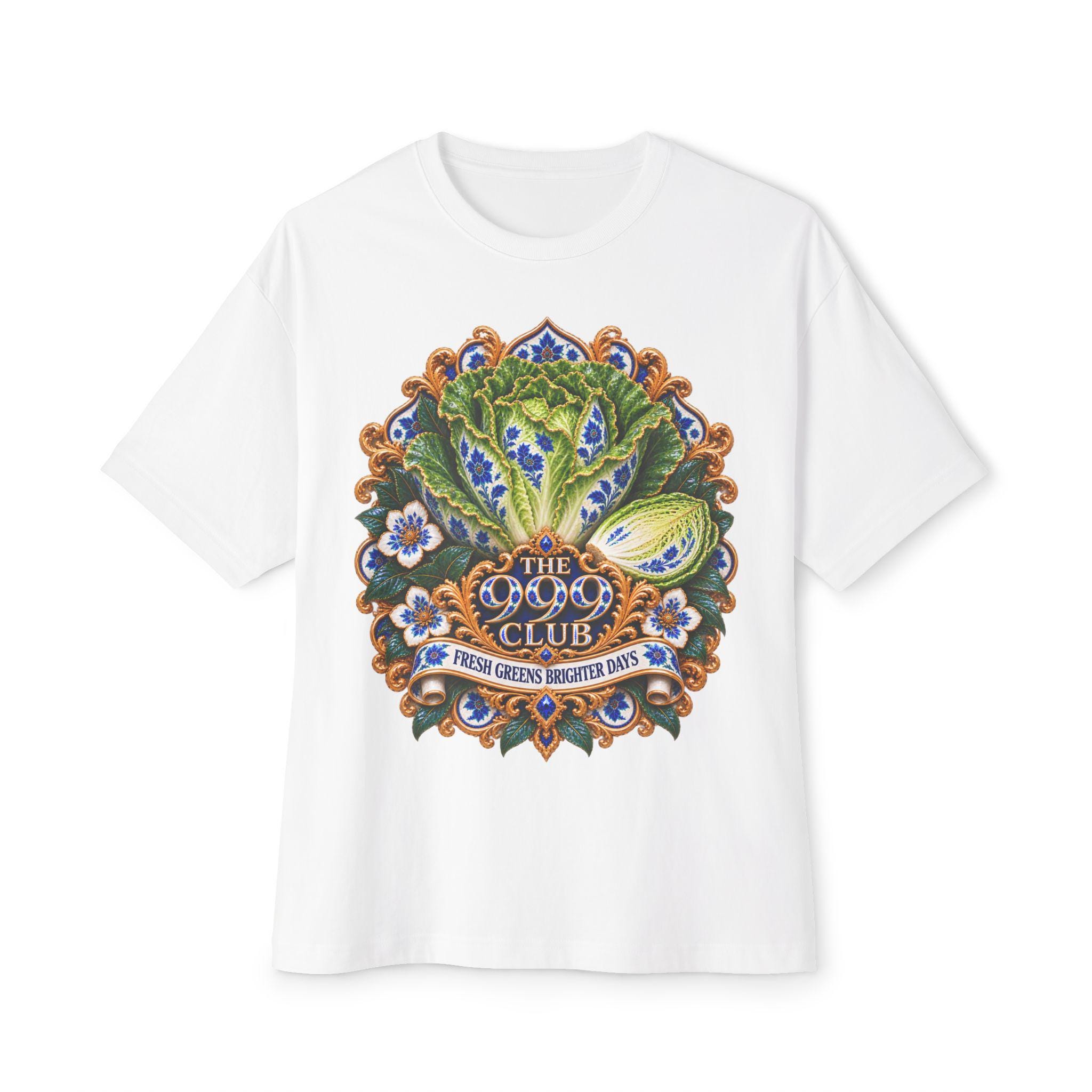 Fig Leaf Botanical Crest Tee | Vintage Floral Emblem Shirt