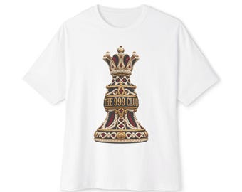Ornate Chess King Piece T-Shirt | The 999 Club Tee Wearable Art