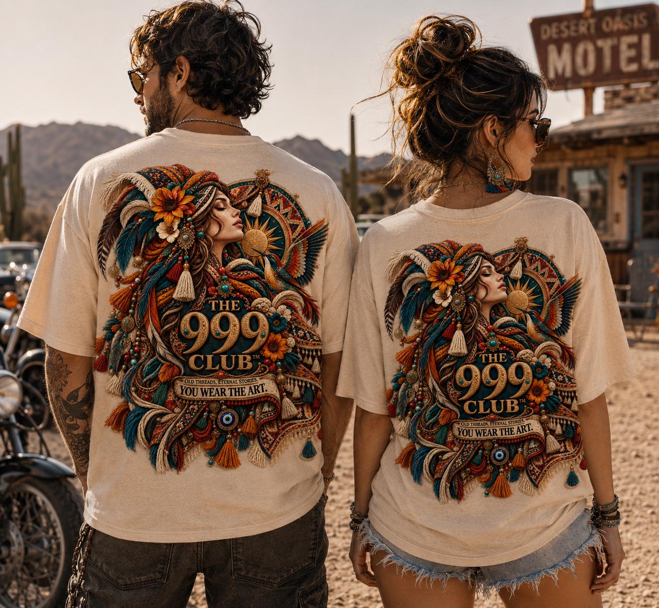 Persian Carpet Design T-Shirt, Two-Sided Graphic Tee, Unisex Couple Shirt