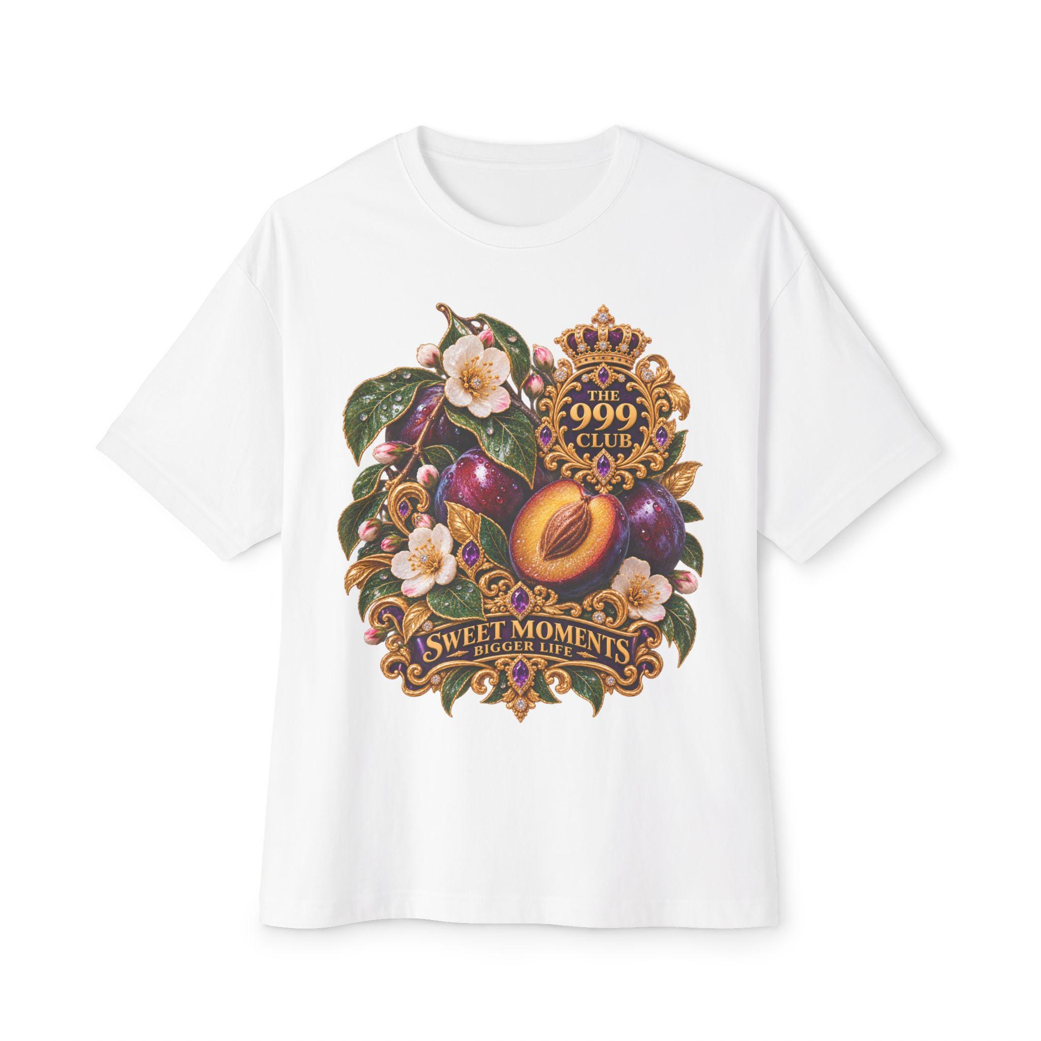 Vintage Plum Still Life Tee | Sweet Moments Graphic Shirt