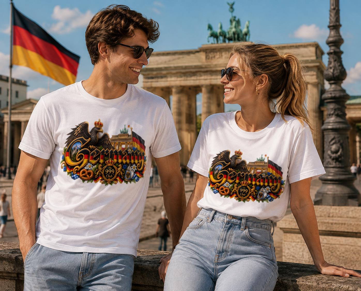 Germany Inspired Graphic Tee: Berlin Art, European Heritage Streetwear (Unisex)