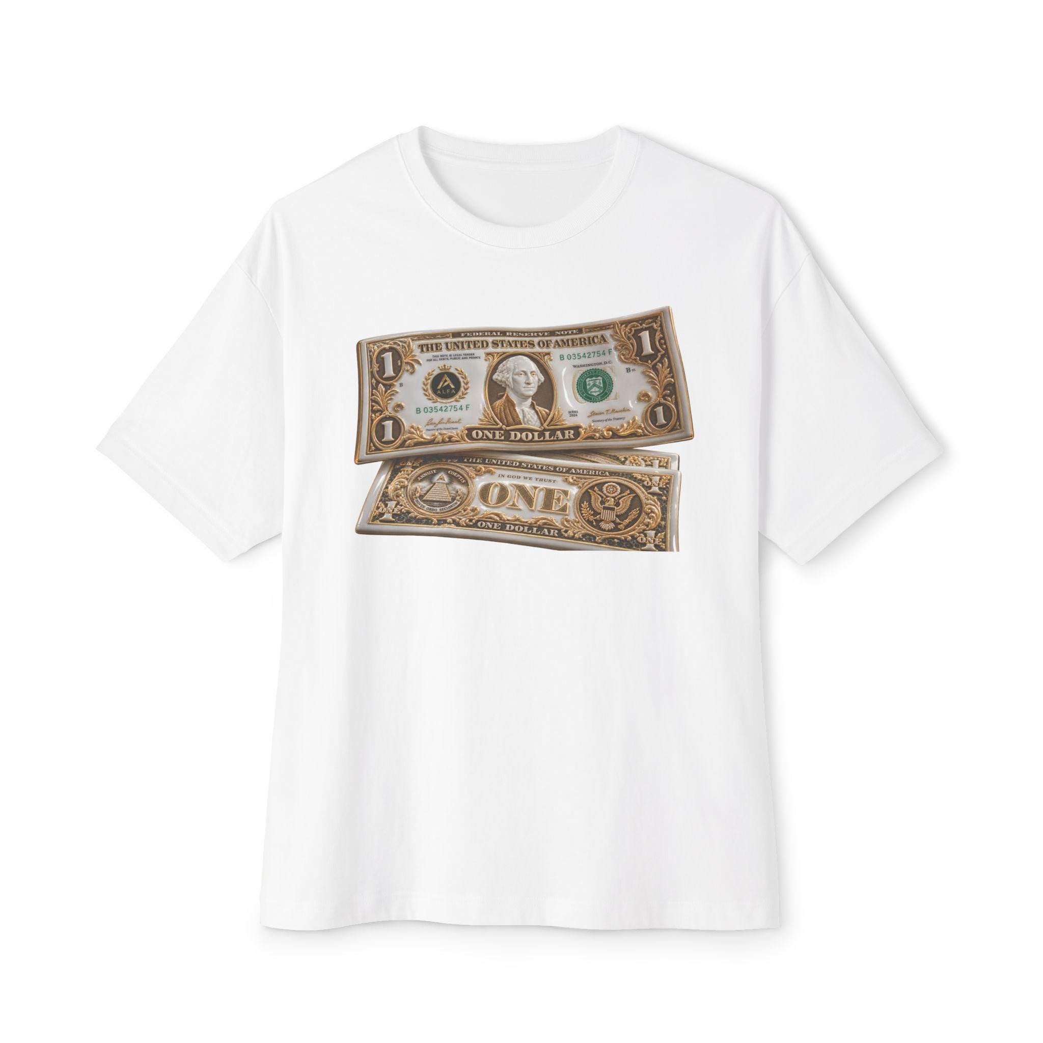 Dollar Bill Shirt Money Graphic Tee American Currency Art Luxury Banknote Streetwear Unisex Gift Vintage Cash Back Print THE 999 CLUB