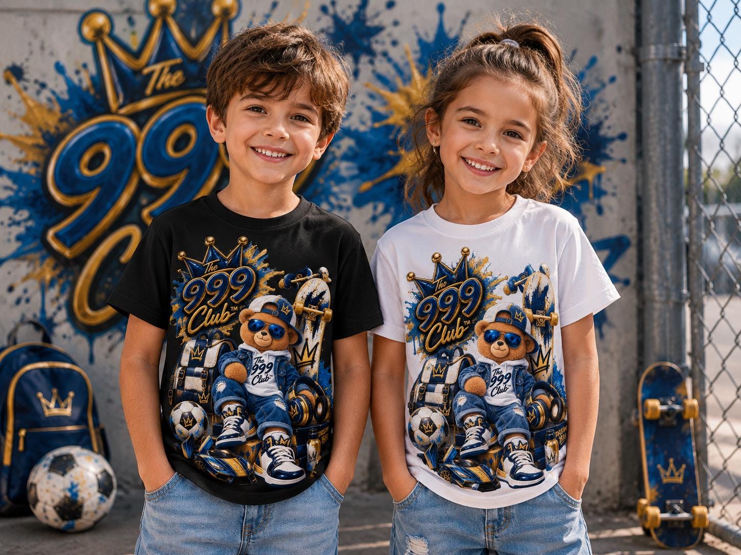 Hip Hop Teddy Bear Toddler Tee | Streetwear, Crown, Sneakers, Kids T-Shirt, Boy Shirt