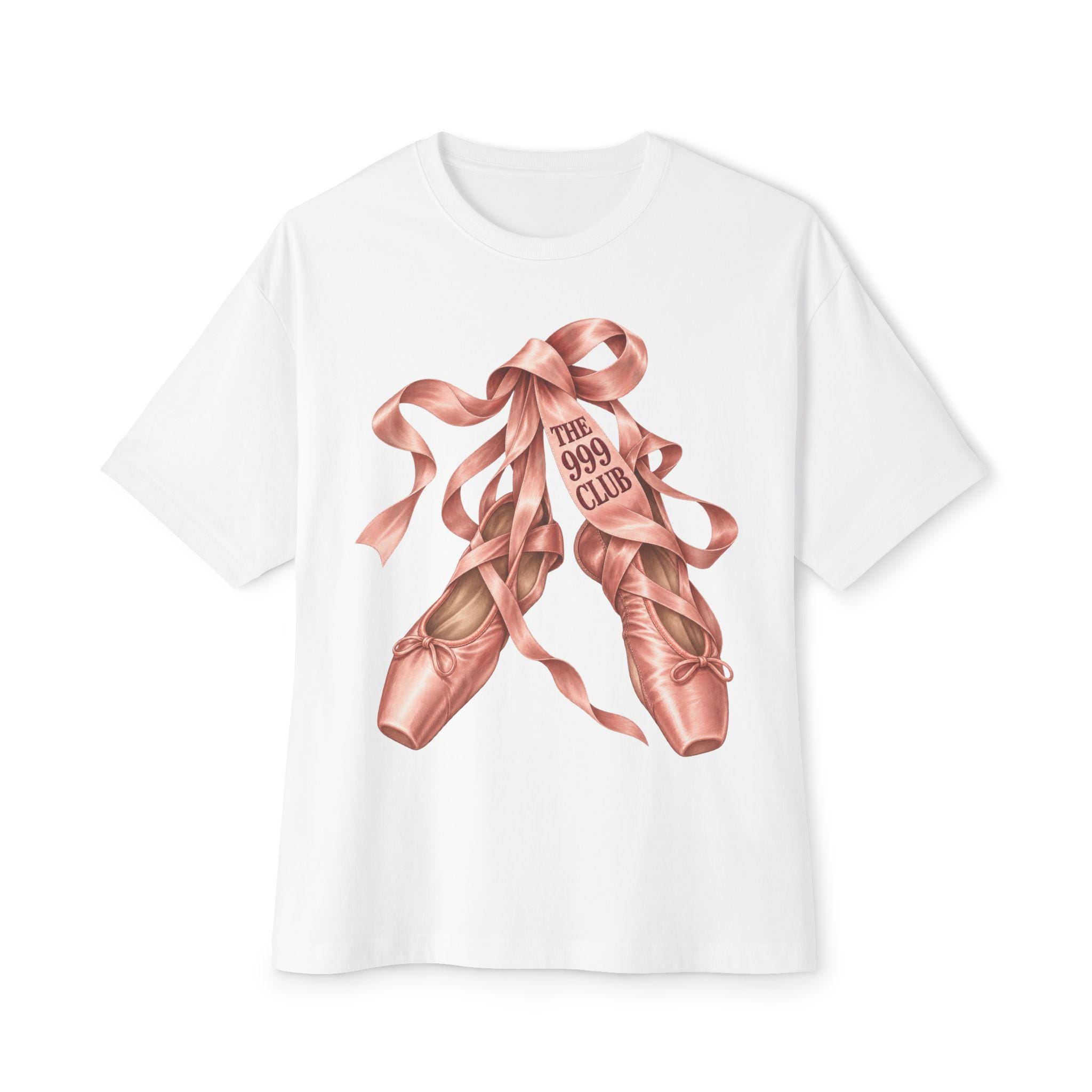 Pink Pointe Ballet Shoes tee | 999 Club Graphic T-Shirt — THE 999 CLUB wearable art