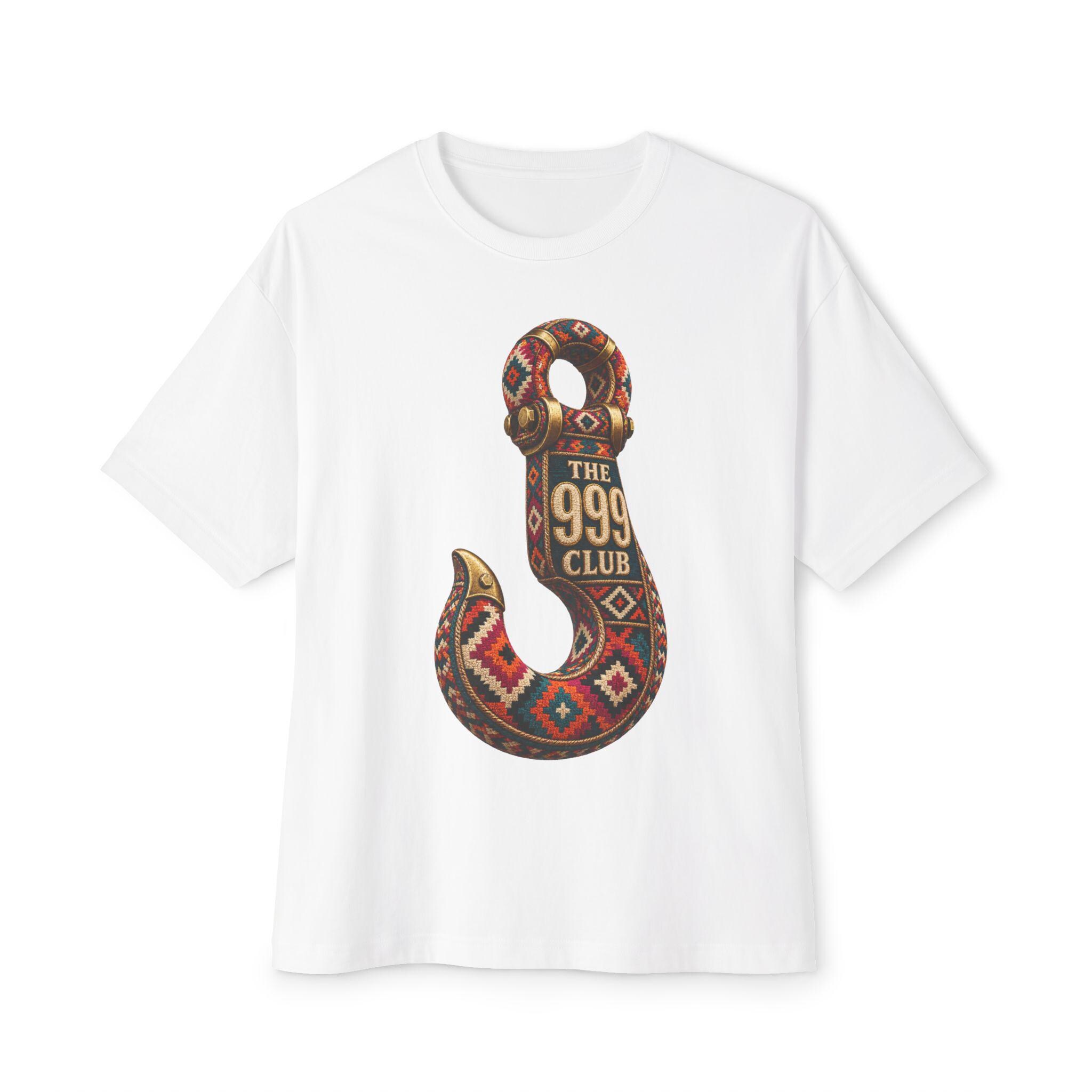 The 999 Club Hook graphic tee | Boxy T-Shirt, Kilim Pattern — THE 999 CLUB wearable art