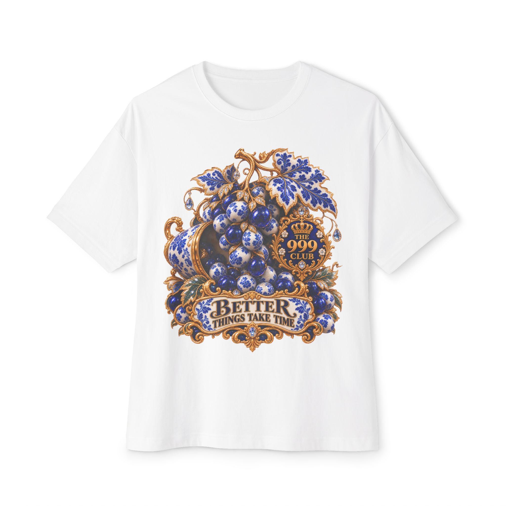 Vintage Blue Grape Crest tee | T-Shirt