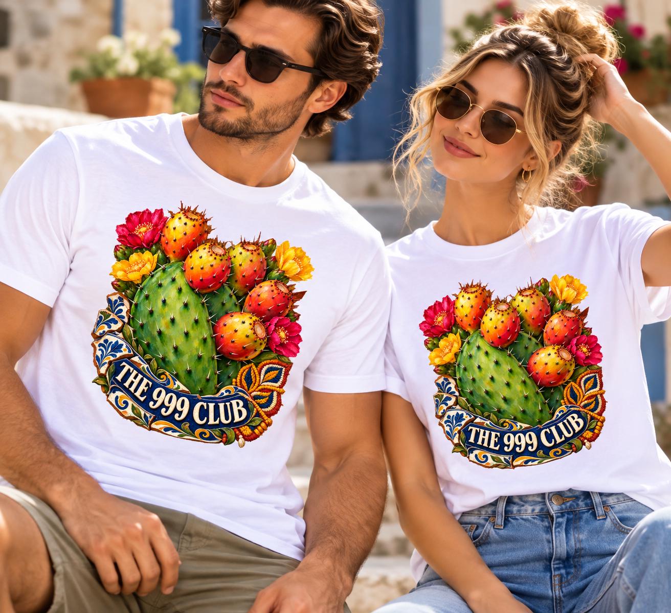 Prickly Pear Cactus Boho Tee | The 999 Club — THE 999 CLUB wearable art