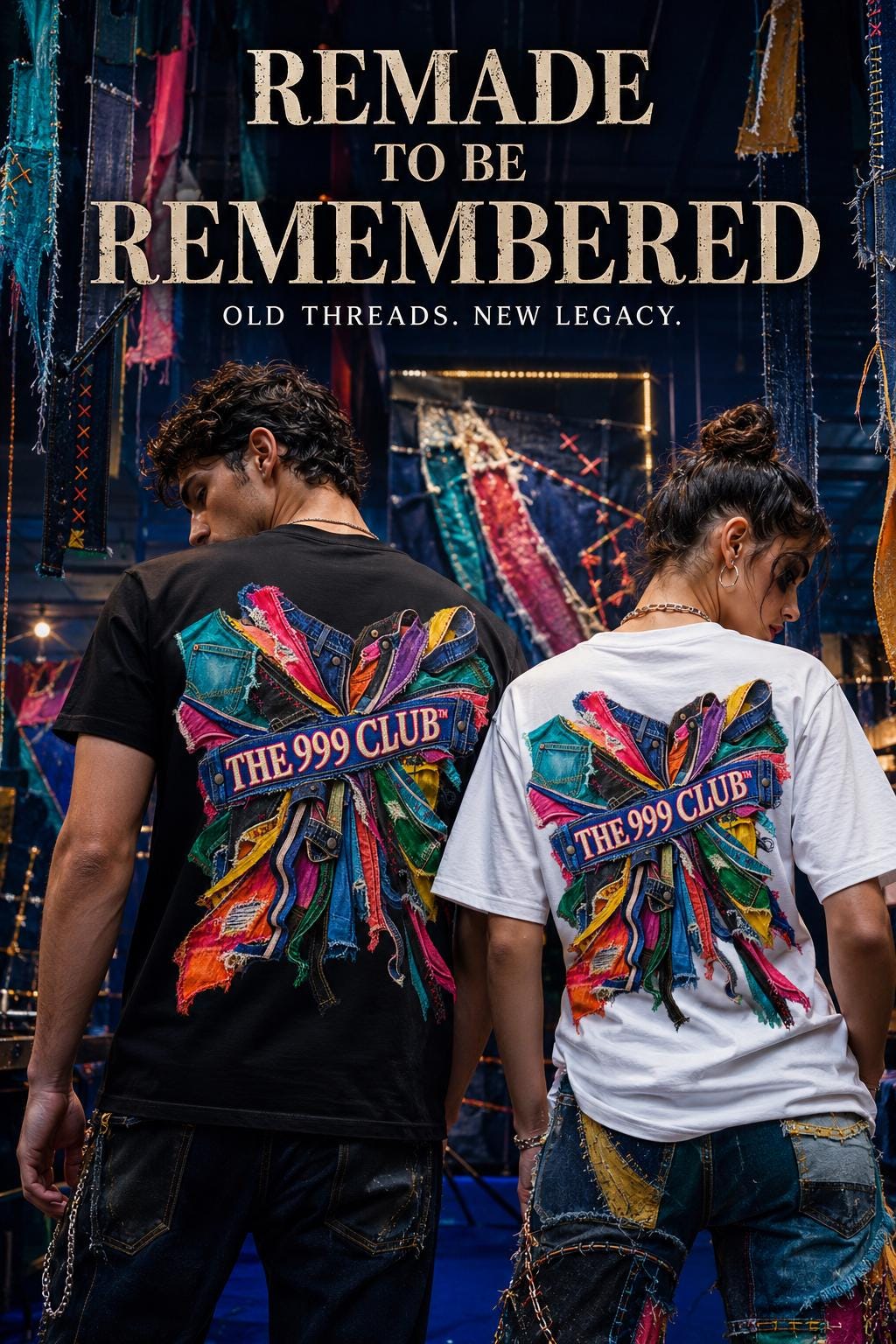 Remade to be Remembered Tee: The 999 Club Artistic Graphic Street Style