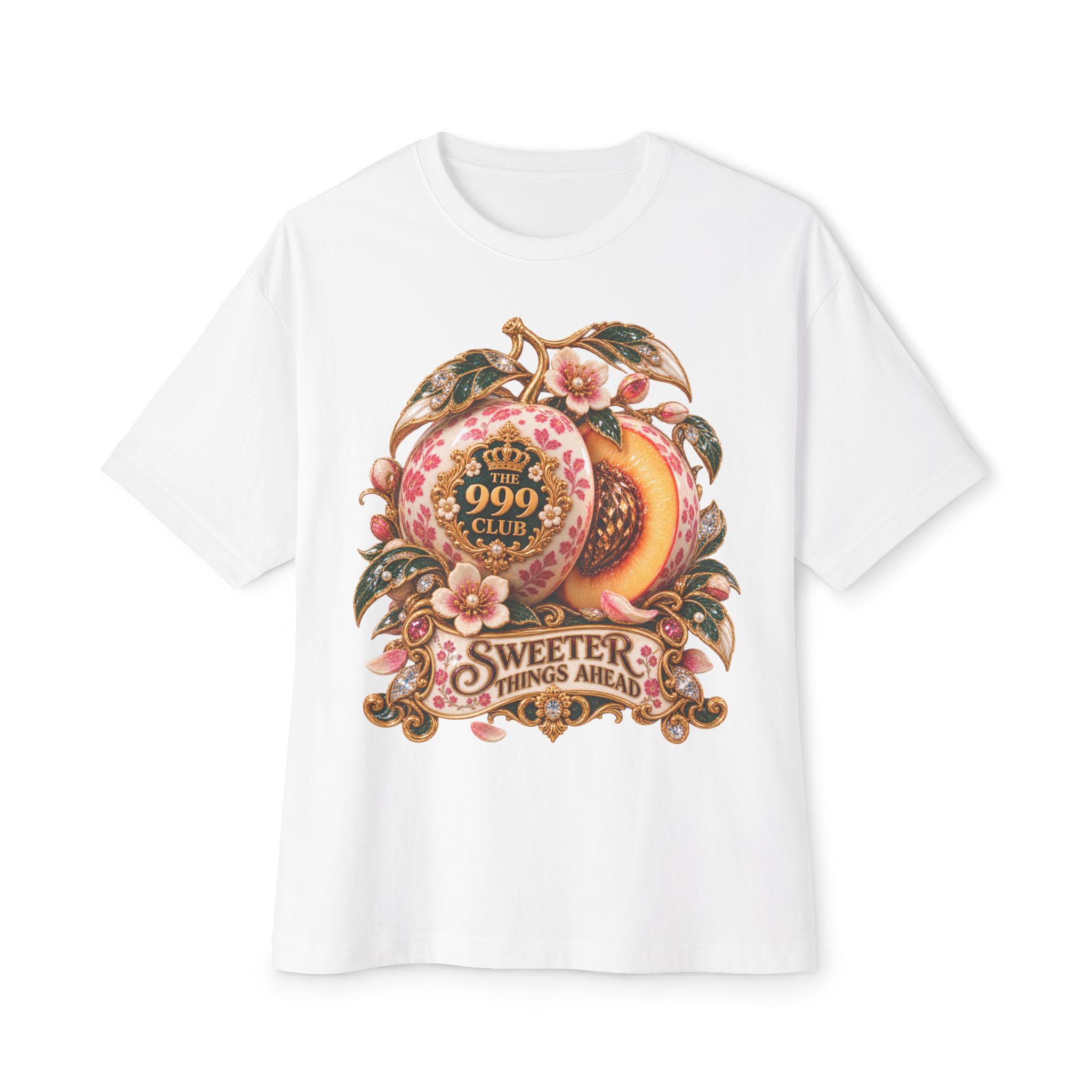 Sweeter Things Ahead Peach Illustration Tee | Peach Graphic T-Shirt