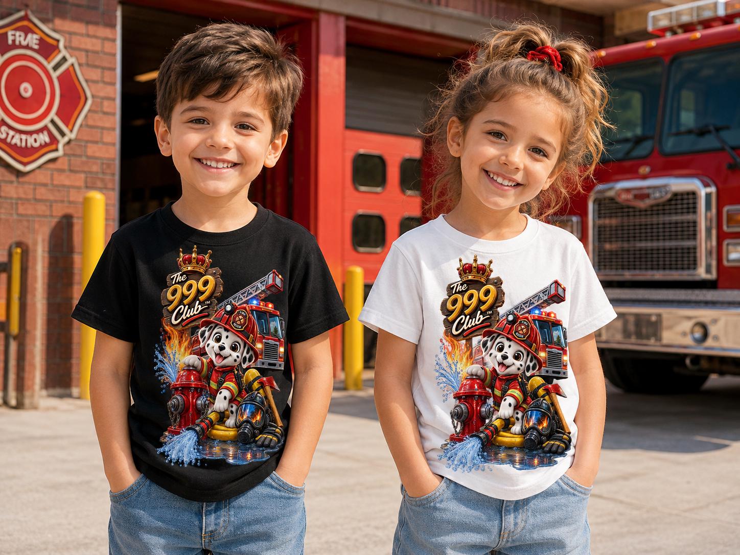 Fire Station, Firefighter Pup Toddler Tee | Fire Truck Rescue Design
