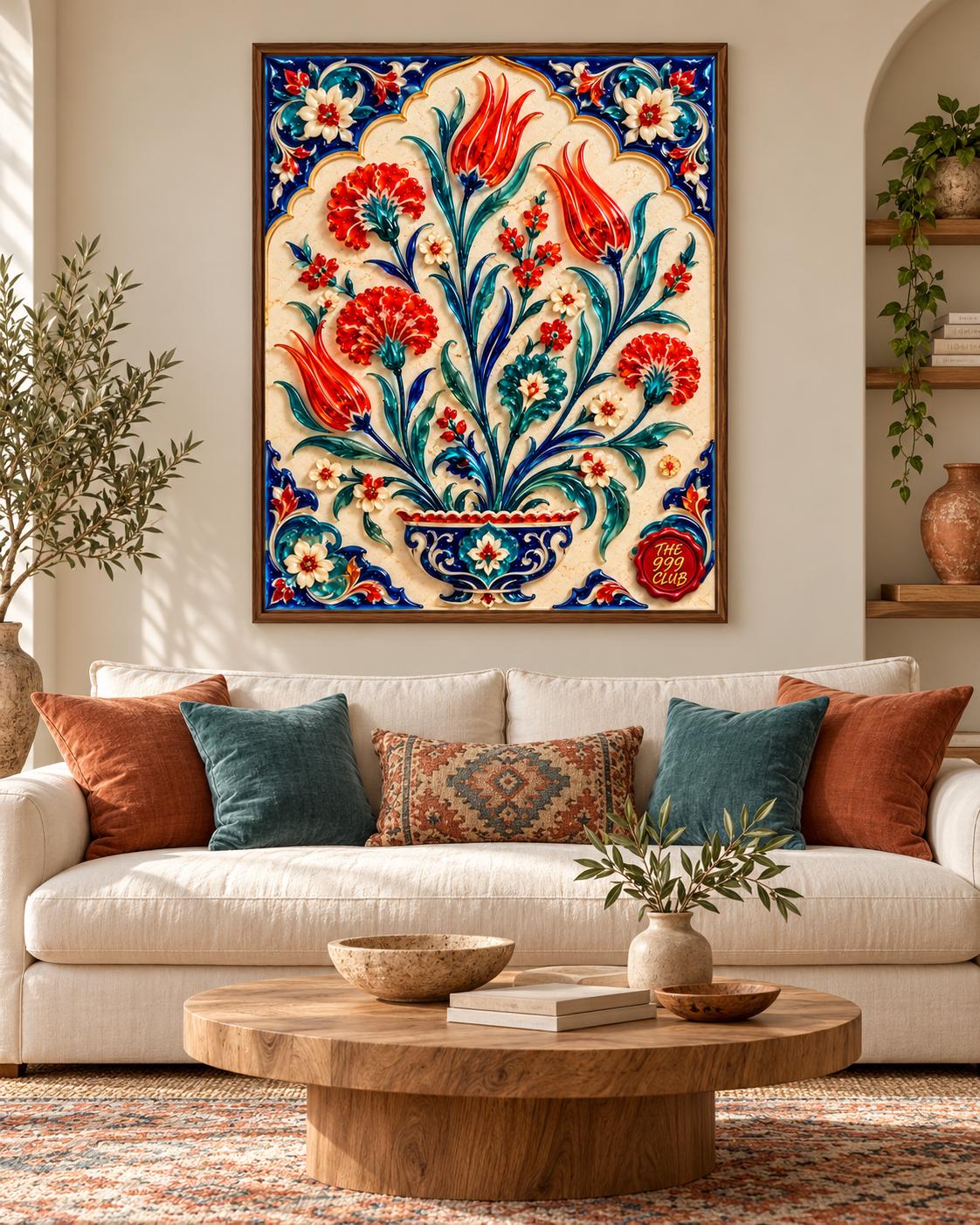 Colorful Glass Flowers Poster, Fused Glass Floral Art, Melted Glass Flower Panel, Vibrant Botanical Wall Decor, Modern Home Gallery Print — THE 999 CLUB digital wall art