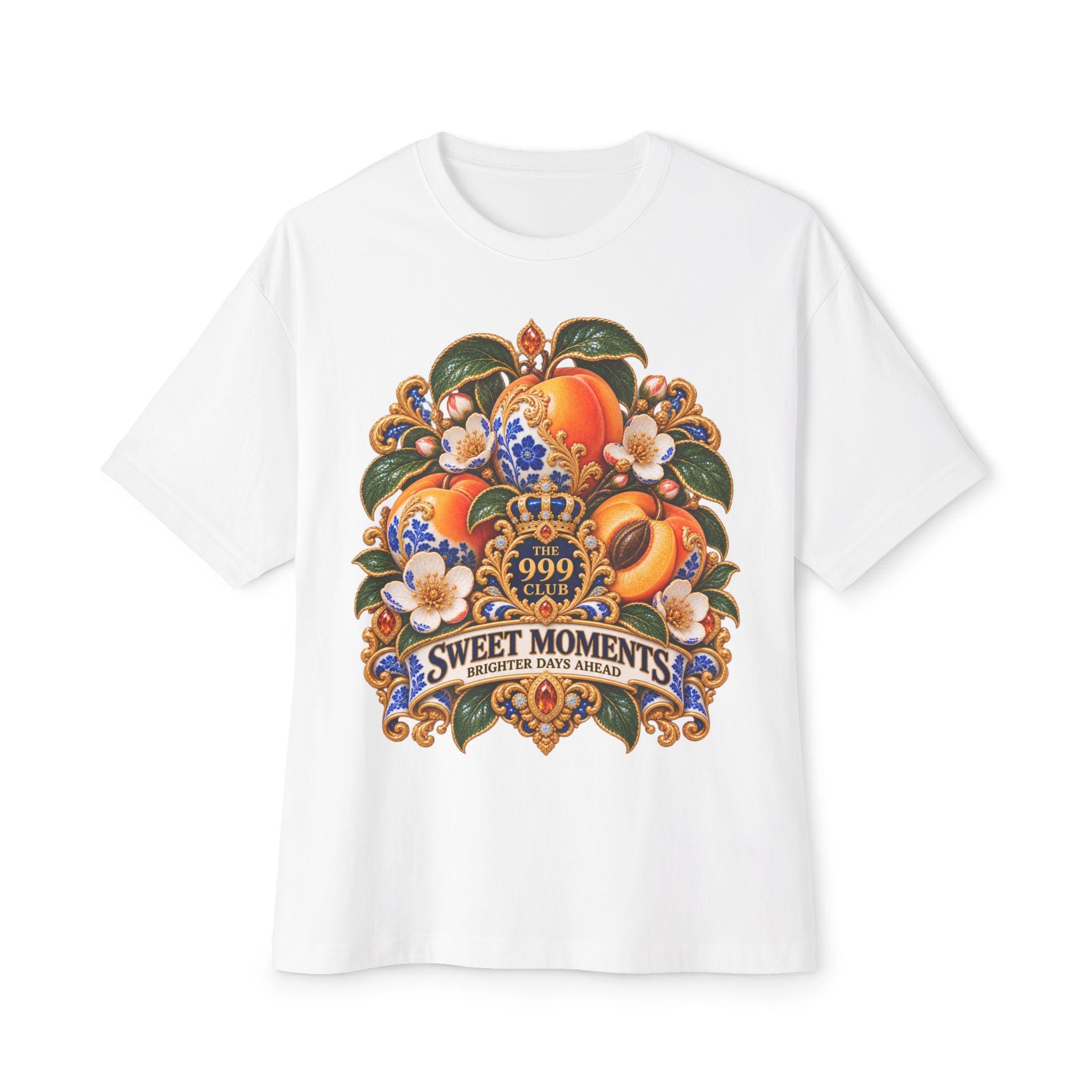 Peach Ornament Floral Crest T-Shirt | Sweet Moments Graphic Tee