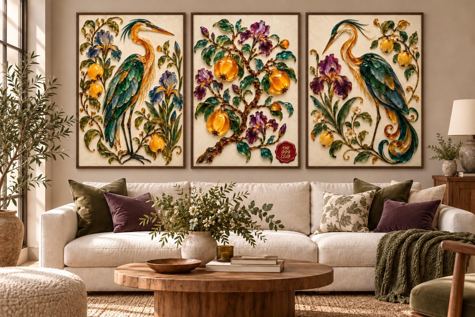 Kingfisher Fused Glass Art Poster, Colorful Bird Glass Panel, Vibrant Wildlife Wall Art, Stained Glass Inspired Decor, Nature Lover Gift Art — THE 999 CLUB digital wall art