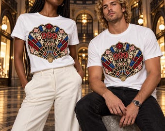 The 999 Club Retro Fan Graphic Tee | Vintage Casino Playing Card Design