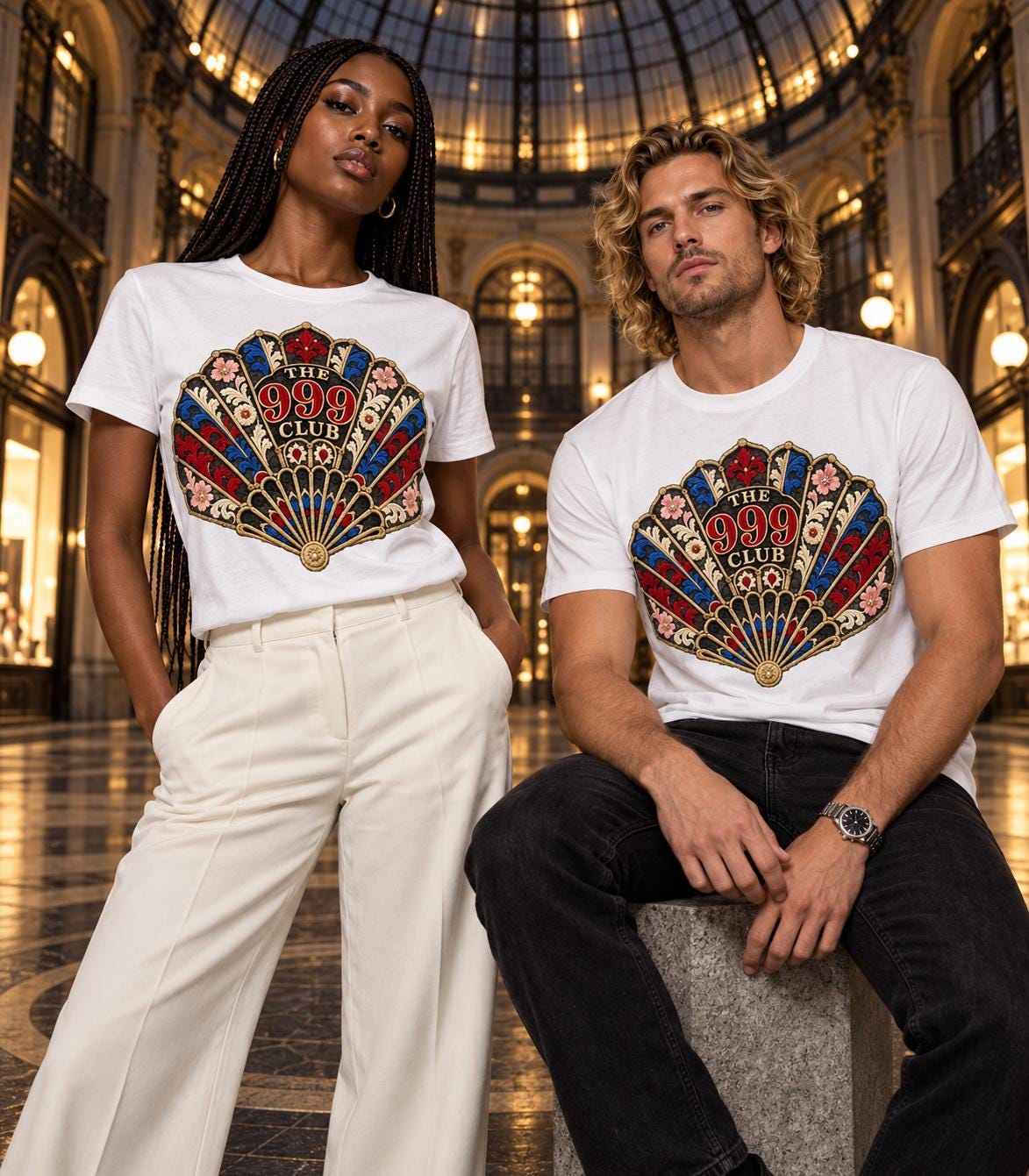 Fall Fashion, The 999 Club Retro Fan Graphic Tee | Vintage Casino Playing Card Design — THE 999 CLUB wearable art
