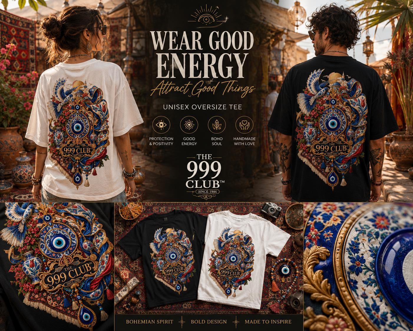 Artistic Graphic T-Shirt, Unisex Back Print Tee, Luxury Wearable Art Shirt