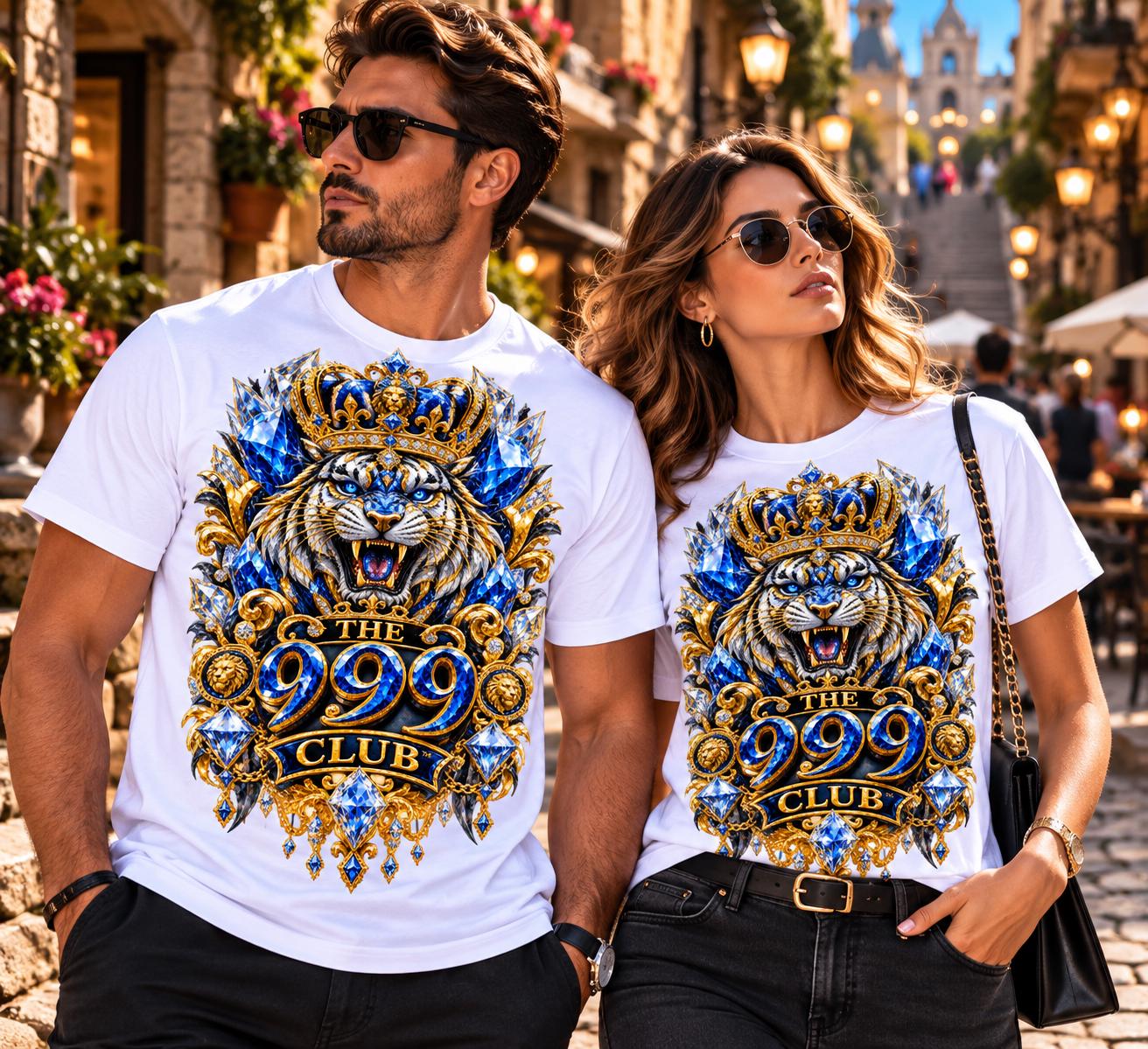 Royal Tiger The 999 Club Tee | Crowned Tiger Illustration T-Shirt