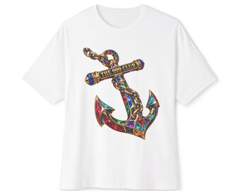 Stained Glass Anchor tee | Anchor Shirt Wearable Art