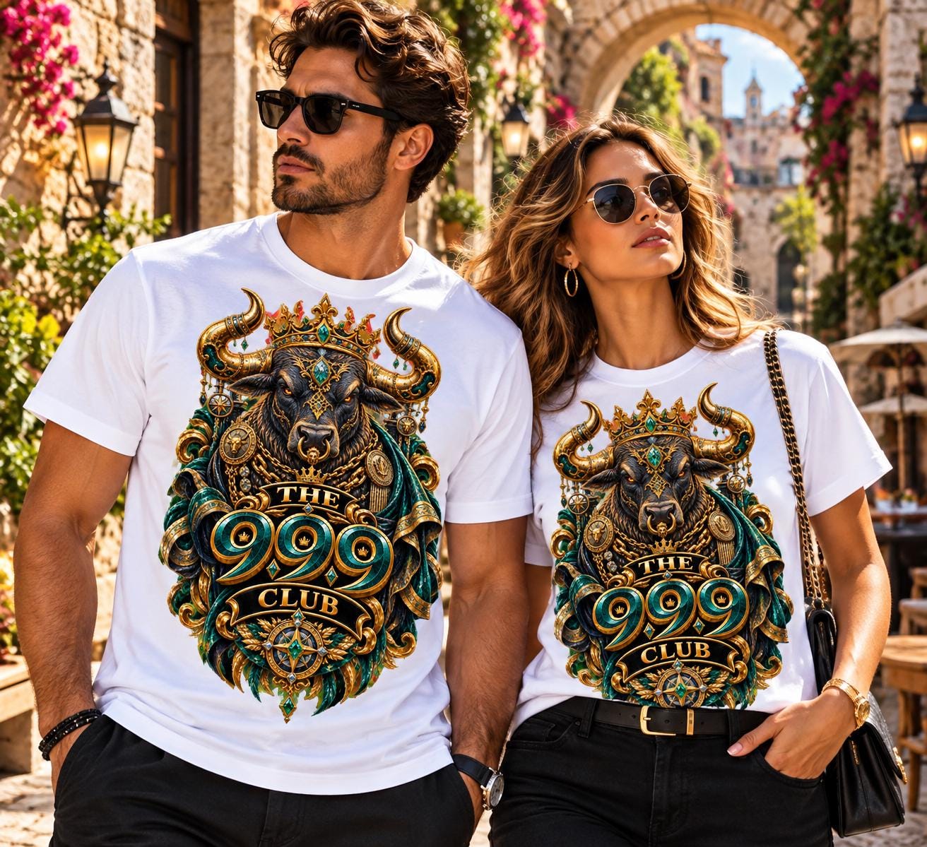 Bear King with Crown and Serpents Tee | The 999 Club Graphic Shirt