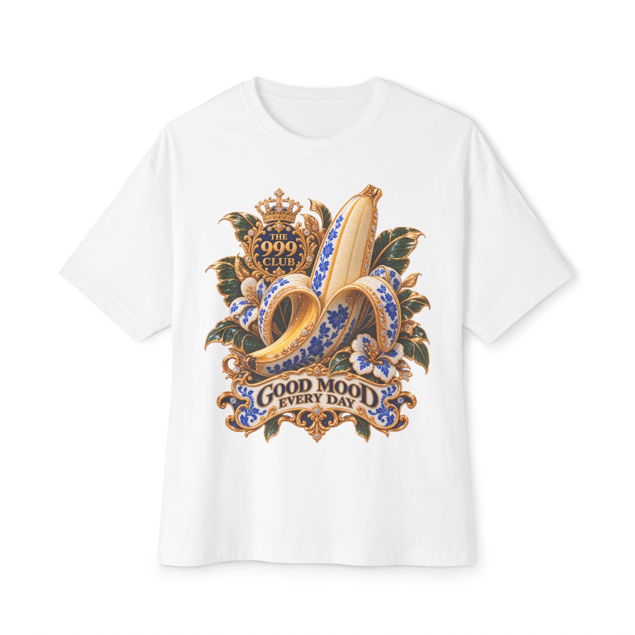 Golden Banana Crest Good Mood Every Day tee
