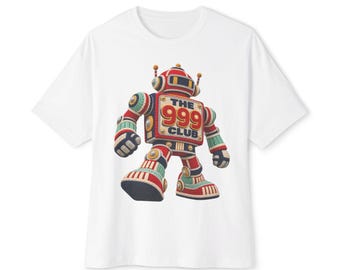Retro Robot 'The 999 Club' Tee | Vintage Toy Robot T-Shirt Wearable Art